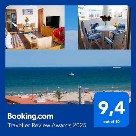 El Tiburon - Piso Con Espectaculares Vistas Al Mar - Solo Para Familias Ideal Para 4 Personas - Aire - Calefaccion - Ganador Award 2025, 2024, 2023, 2022 Playa de Gandia Esterno foto