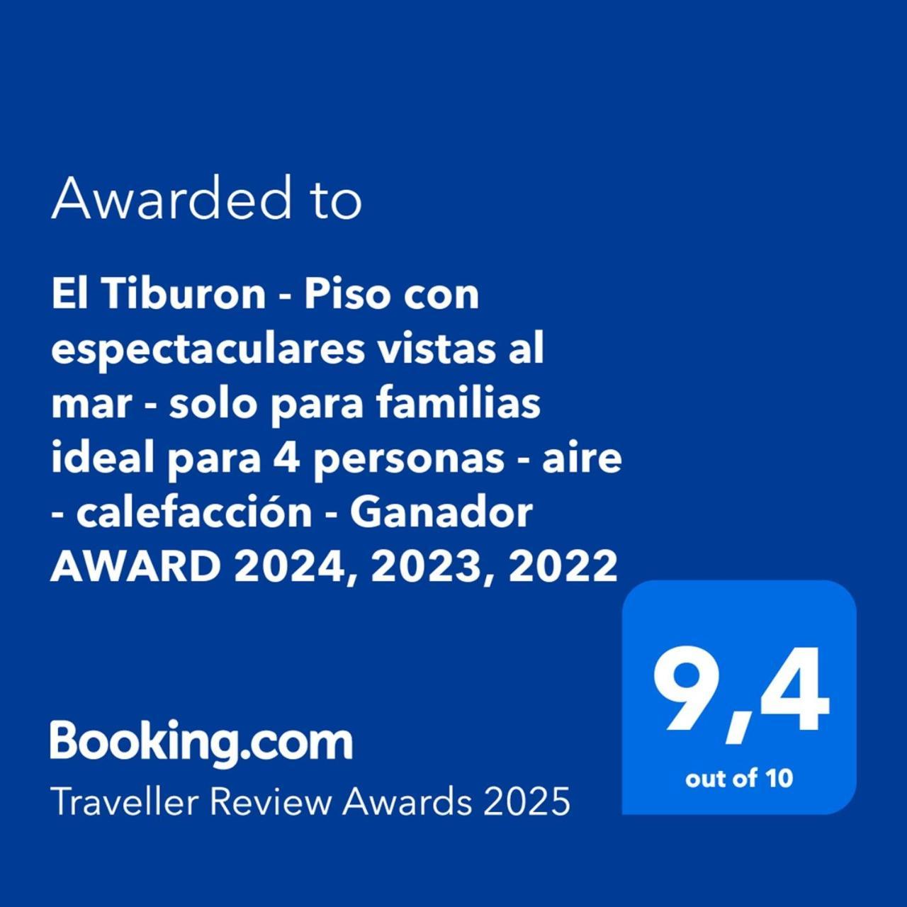 El Tiburon - Piso Con Espectaculares Vistas Al Mar - Solo Para Familias Ideal Para 4 Personas - Aire - Calefaccion - Ganador Award 2025, 2024, 2023, 2022 Playa de Gandia Esterno foto